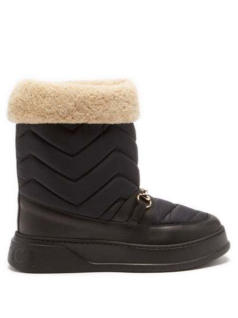 snow boots gucci|Shop Gucci Snow Romance Boots .